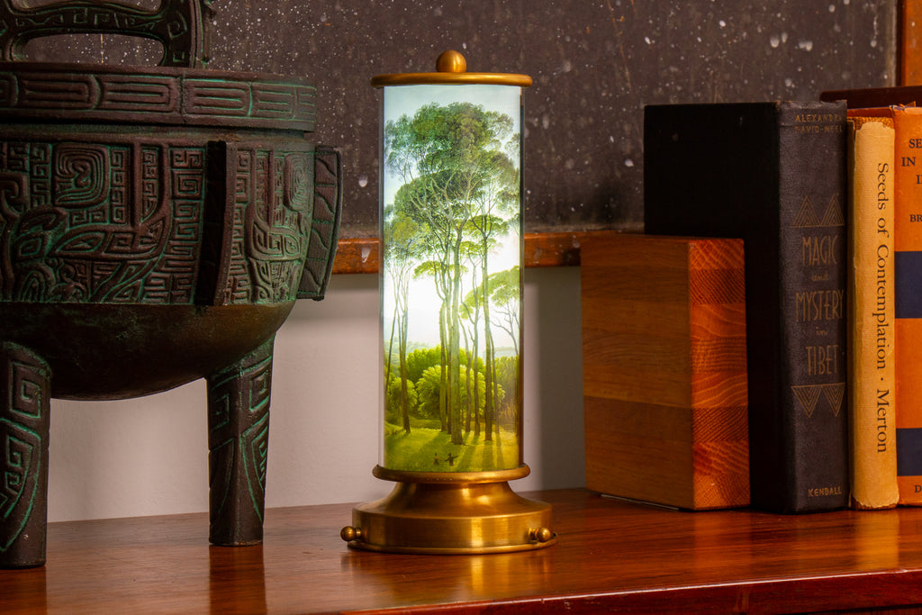 "ITALIAN LANDSCAPE WITH UMBRELLA PINES" TABLE LIGHT